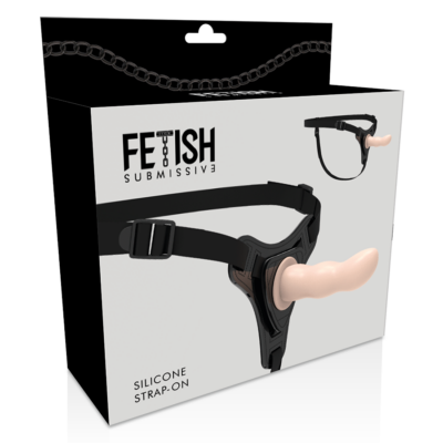 Fetish submissive silicone strap-on carne 12,5 cm g-spot fetish submissive harness caliente. Pt