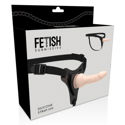 Fetish submissive silicone strap-on carne 16cm realistic fetish submissive harness caliente. Pt