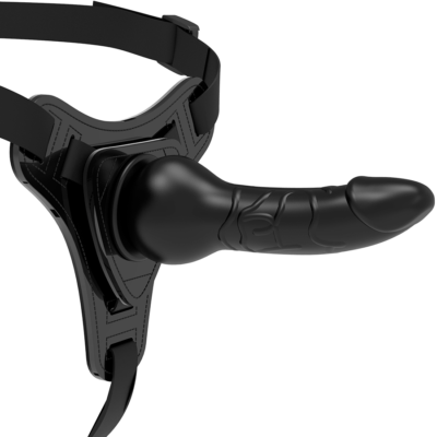 Fetish submissive silicone strap-on preto 16cm realistic fetish submissive harness caliente. Pt