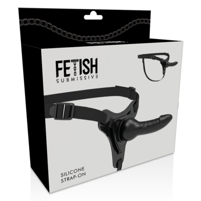 Fetish submissive silicone strap-on preto 16cm realistic fetish submissive harness caliente. Pt