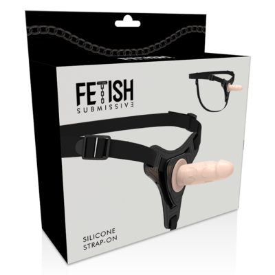 Fetish submissive silicone strap-on carne 16cm realistic fetish submissive harness caliente. Pt