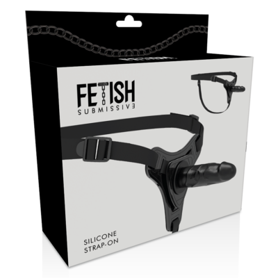 Fetish submissive silicone strap-on bkac 15 cm realistic fetish submissive harness caliente. Pt