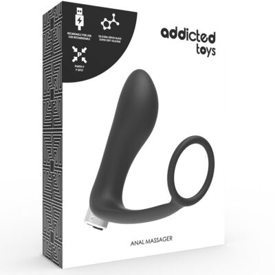 Brinquedos viciados vibrador prostático preto recarregável addicted toys caliente. Pt