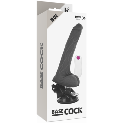 Basecock realistic vibrator remote control preto 19 cm basecock caliente. Pt
