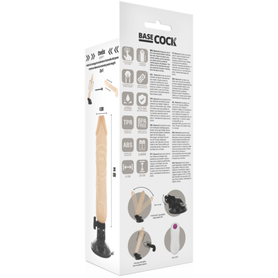 Carne de controle remoto vibrador realístico basecock 20 cm basecock caliente. Pt