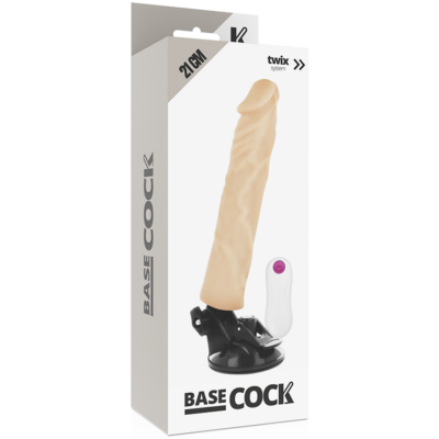 BASECOCK VIBRADOR DE CONTROLE REMOTO REALÍSTICO CARNE 21 CM 10 Basecock vibrador de controle remoto realístico carne 21 cm basecock caliente. Pt