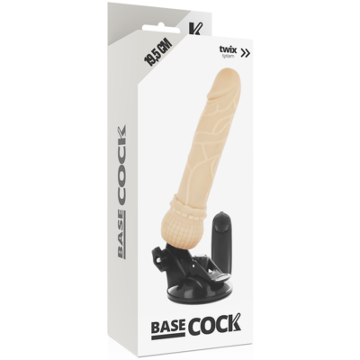 Carne de controle remoto do vibrador realístico basecock 19,5 cm basecock caliente. Pt