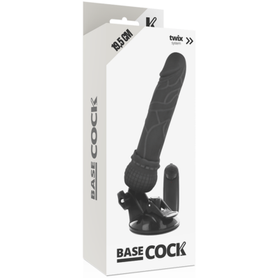 Basecock realistic vibrator remote control preto 19,5 cm basecock caliente. Pt