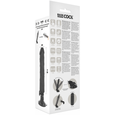 BASECOCK REALISTIC VIBRATOR REMOTE CONTROL PRETO 21CM 11 Basecock realistic vibrator remote control preto 21cm basecock caliente. Pt