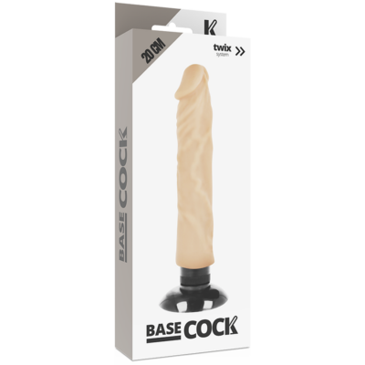 Basecock realistic vibrator 2-1 carne 20cm basecock caliente. Pt
