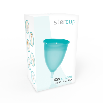 Stercup menstrual cup tamanho s aquamarina cor fda silicone stercup caliente. Pt