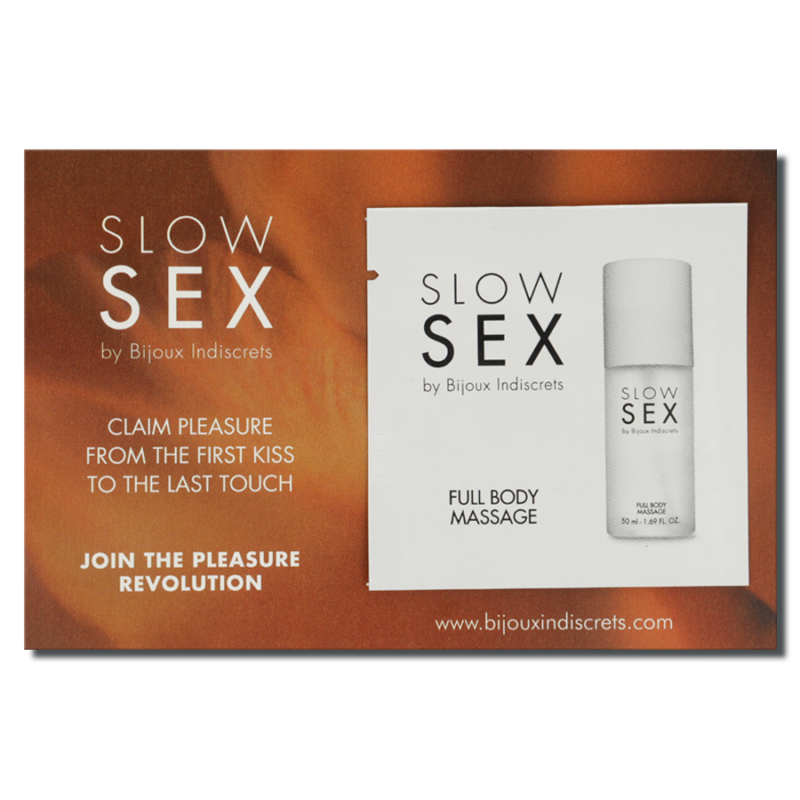 Bijoux slow sex full body massage 2 ml bijoux slow sex caliente. Pt