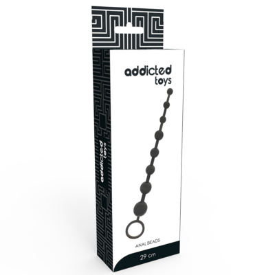 Toys toys anal beads 29 cm preto addicted toys caliente. Pt