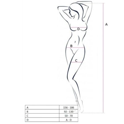 Alternative view of passion woman bs047 bodystocking - white one size