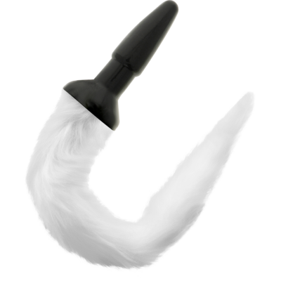Alternative view of DARKNESS TAIL BUTT SILICONE PLUG -WHITE
