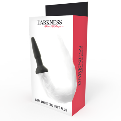Darkness tail butt silicone plug -white darkness anal caliente. Pt
