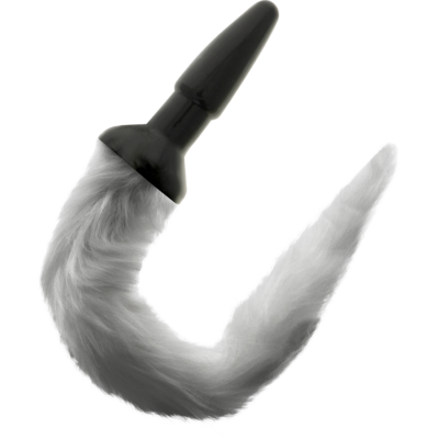 Alternative view of DARKNESS TAIL BUTT SILICONE PLUG -GRAY