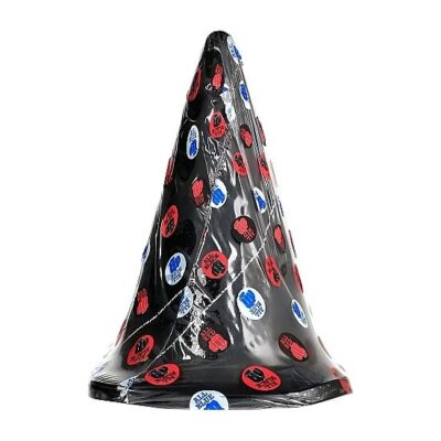 Tudo preto - plugue triangular 30 cm all black caliente. Pt