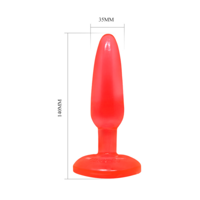 Plug plug 14,2 cm vermelho baile anal caliente. Pt