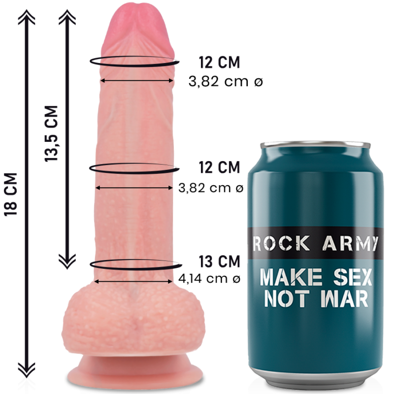 Rockarmy™ - liquid silicone premium mustang realistic 18cm rock army caliente. Pt