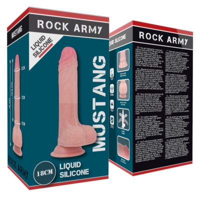 Rockarmy™ - liquid silicone premium mustang realistic 18cm rock army caliente. Pt