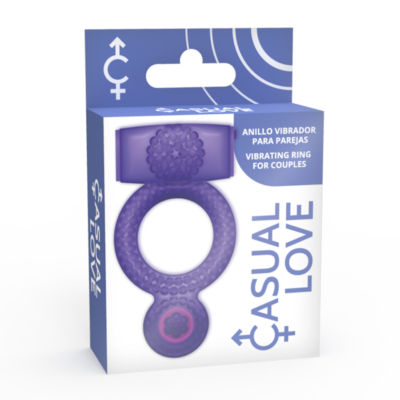 Casual love™- anel casual vibrando purple dobro do prazer casual love caliente. Pt