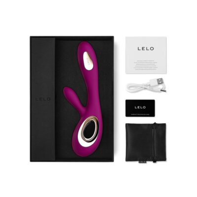Lelo soraya wave vibrador de coelho profundo rosa lelo caliente. Pt