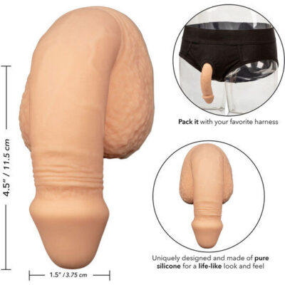 Calex silicone embalagem pênis 12,75 cm carne calexotics caliente. Pt