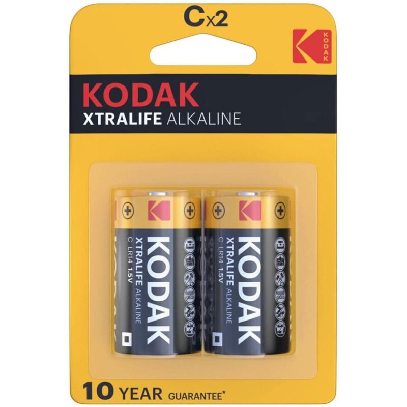 Baterias alcalinas kodak xtralife cx 2 unidades kodak caliente. Pt