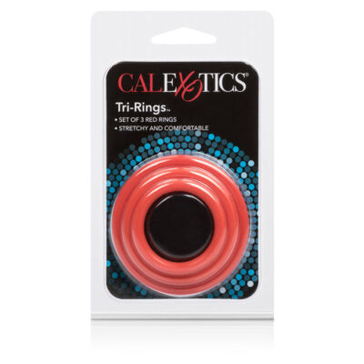Calex tri-rings set red calexotics caliente. Pt