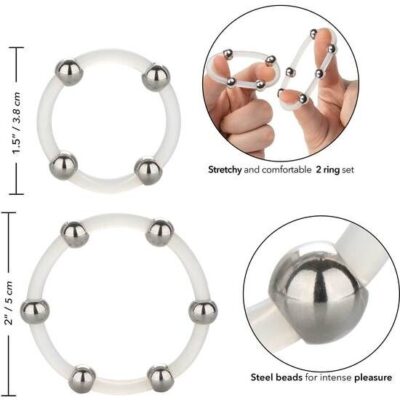Conjunto de anel de silicone em aço calex calexotics caliente. Pt