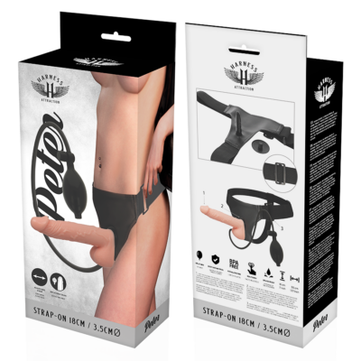 Arness de atração peter inflável 18 x 3,5 cm harness attraction caliente. Pt