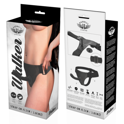 Arnês atração walker g-spot preto 15,5 x 3,8 cm harness attraction caliente. Pt