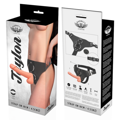 Arnês de atração taylor deluxe carne 18 x 4. 5 cm harness attraction caliente. Pt