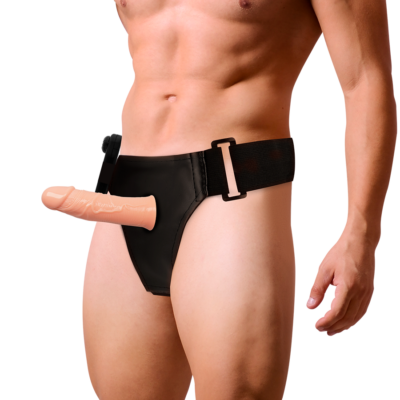 Alternative view of HARNESS ATTRACTION ÁRNES HUECO GREGORY CON VIBRADOR 16.5 X 4.3CM