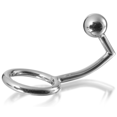 Metalhard cock ring intruder com analbead 30mm metal hard caliente. Pt