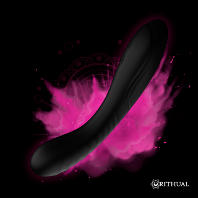 Estimulador ritual kriya g-spot preto recarregável rithual caliente. Pt
