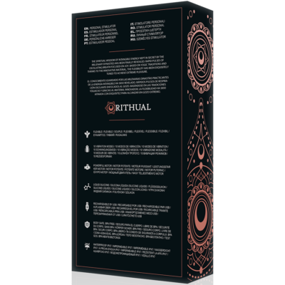 Estimulador ritual kriya g-spot preto recarregável rithual caliente. Pt