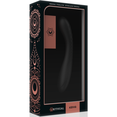 Estimulador ritual kriya g-spot preto recarregável rithual caliente. Pt