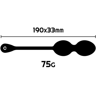 Ritual nisha recarregável kegel balls preto rithual caliente. Pt