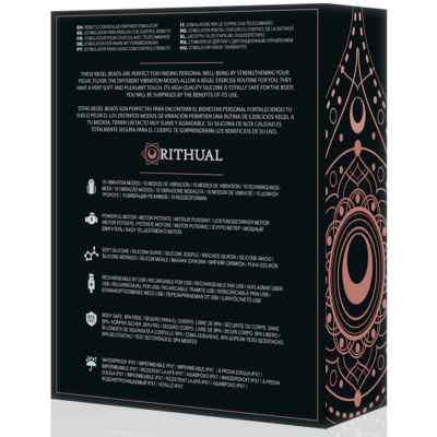 Ritual nisha recarregável kegel balls preto rithual caliente. Pt