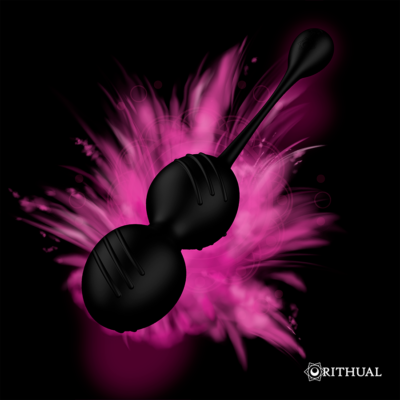 Ritual nisha recarregável kegel balls preto rithual caliente. Pt
