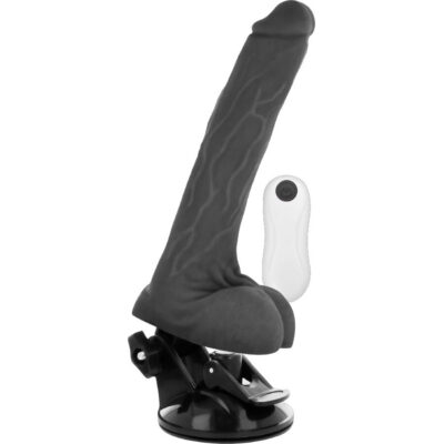 Alternative view of BASECOCK REALISTIC VIBRATOR REMOTE CONTROL PRETO 19 CM