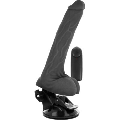 Alternative view of BASECOCK REALISTIC VIBRATOR REMOTE CONTROL BLACK 20CM