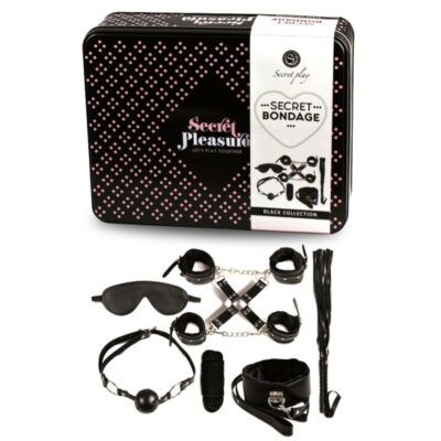 Alternative view of SECRET PLAY BDSM SET 8PCS NEGRO
