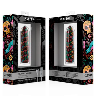 Balas personalizadas recarregáveis balas magnéticas florais 10v custom bullets caliente. Pt