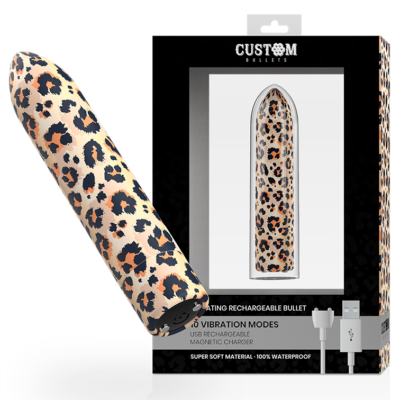 Alternative view of BALAS PERSONALIZADAS BALAS RECARREGÁVEIS LEOPARDO 10 INTENSIDADES