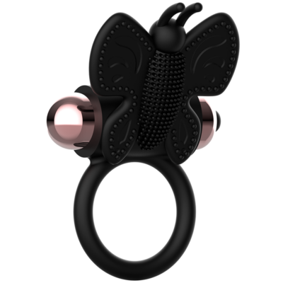 ANEL COQUETE CHIC DESIRE BORBOLETA COM VIBRADOR PRETO/ OURO 10 Anel coquete chic desire borboleta com vibrador preto/ ouro coquette toys caliente. Pt