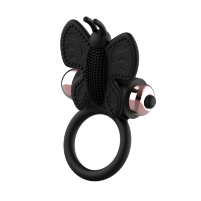 ANEL COQUETE CHIC DESIRE BORBOLETA COM VIBRADOR PRETO/ OURO 14 Anel coquete chic desire borboleta com vibrador preto/ ouro coquette toys caliente. Pt