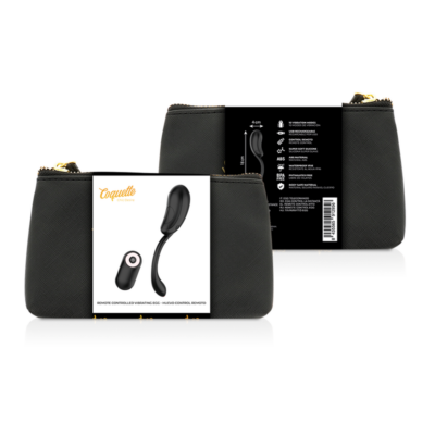 Alternative view of COQUETTE CHIC DESIRE OVO VIBRANTE CONTROLE REMOTO RECARREGÁVEL PRETO/ OURO